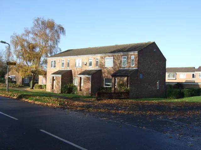 Brick houses on Hemlington Road, Hemlington, Middlesbrough